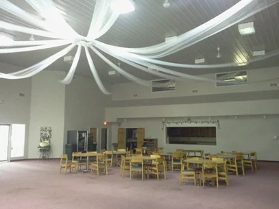 Tables and chairs in an Academy shared room in 2012.